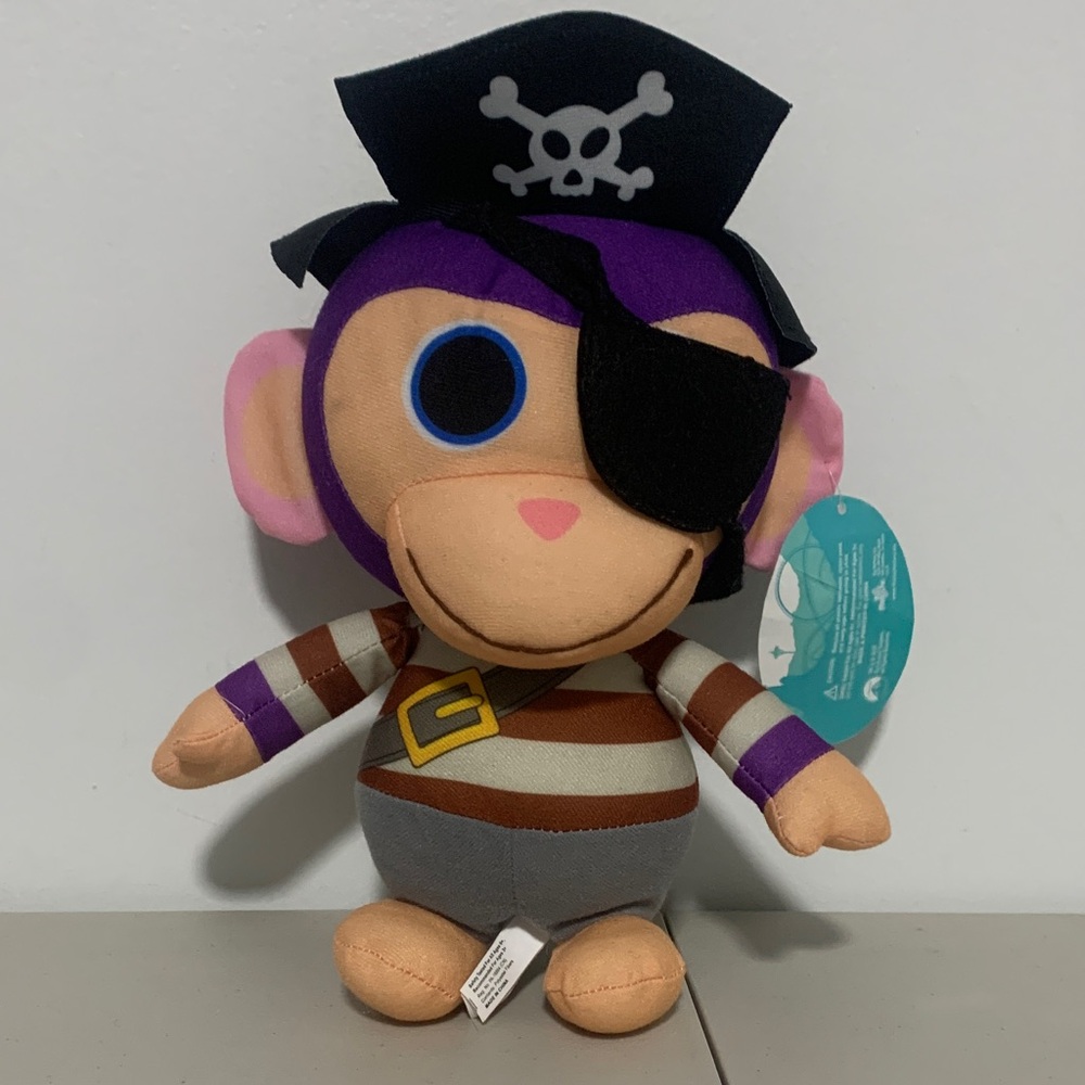 NWT Wonder Park Pirate Monkey Plush